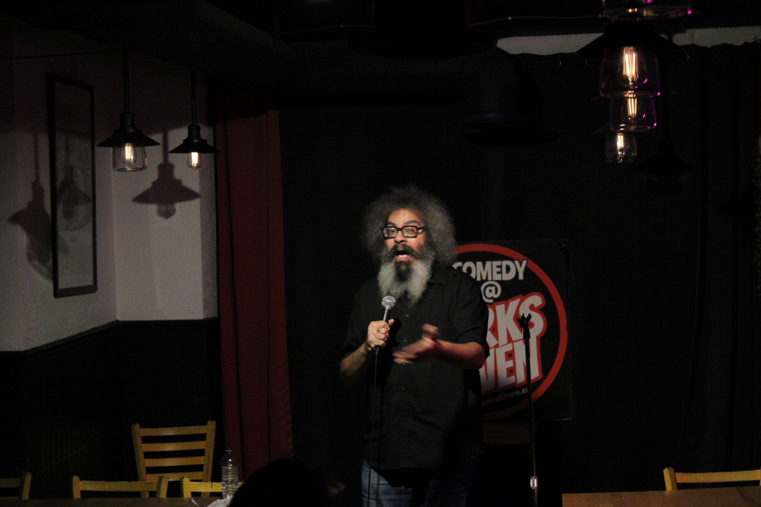 Lots of laughs amongst small audience at No Forks Given comedy show